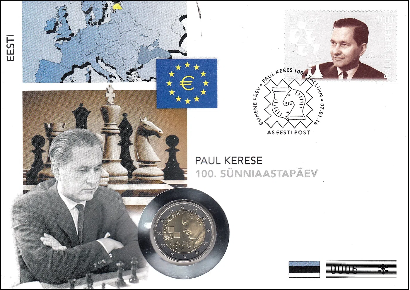100. OBLETNICA ROJSTVA ŠAHOVSKEGA VELEMOJSTRA PAULA KERESA